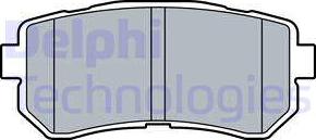 Delphi LP3521 - Brake Pad Set, disc brake autospares.lv