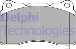 Delphi LP3575 - Brake Pad Set, disc brake autospares.lv