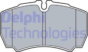 Delphi LP3573 - Brake Pad Set, disc brake autospares.lv