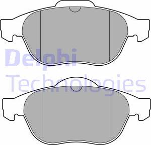 Delphi LP3691 - Brake Pad Set, disc brake autospares.lv