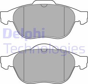 Delphi LP3692 - Brake Pad Set, disc brake autospares.lv