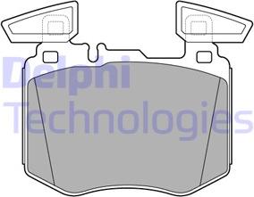 Delphi LP3642 - Brake Pad Set, disc brake autospares.lv