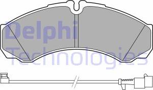 Delphi LP3658 - Brake Pad Set, disc brake autospares.lv