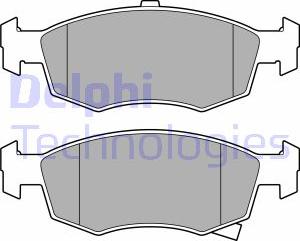 Delphi LP3668 - Brake Pad Set, disc brake autospares.lv