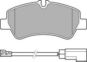 Delphi LP3619 - Brake Pad Set, disc brake autospares.lv