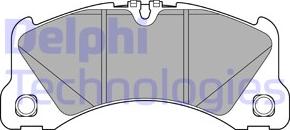 Delphi LP3612 - Brake Pad Set, disc brake autospares.lv