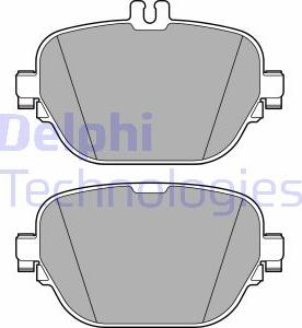 Delphi LP3689 - Brake Pad Set, disc brake autospares.lv