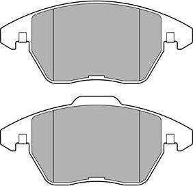 Delphi LP3684 - Brake Pad Set, disc brake autospares.lv