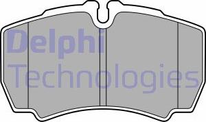 Delphi LP3686 - Brake Pad Set, disc brake autospares.lv