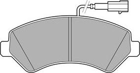 Delphi LP3623 - Brake Pad Set, disc brake autospares.lv