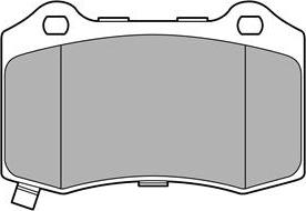 Delphi LP3676 - Brake Pad Set, disc brake autospares.lv