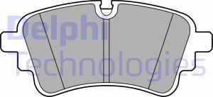 Delphi LP3670 - Brake Pad Set, disc brake autospares.lv