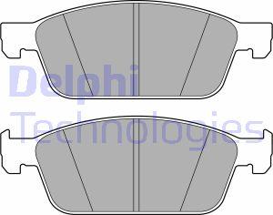 Delphi LP3672 - Brake Pad Set, disc brake autospares.lv