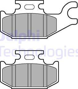 Delphi LP3191 - Brake Pad Set, disc brake autospares.lv