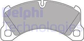 Delphi LP3193 - Brake Pad Set, disc brake autospares.lv