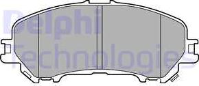 Delphi LP3144 - Brake Pad Set, disc brake autospares.lv