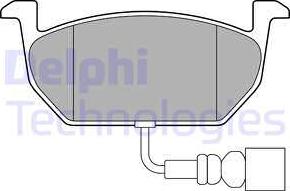 Delphi LP3146 - Brake Pad Set, disc brake autospares.lv