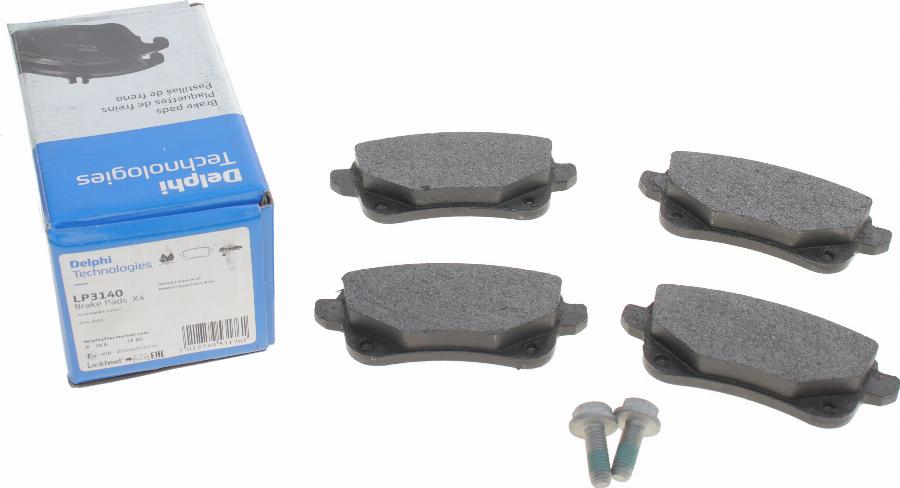 Delphi LP3140 - Brake Pad Set, disc brake autospares.lv