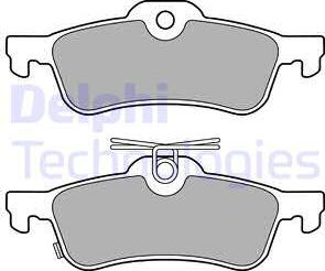 Delphi LP3147 - Brake Pad Set, disc brake autospares.lv