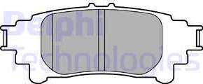 Delphi LP3155 - Brake Pad Set, disc brake autospares.lv