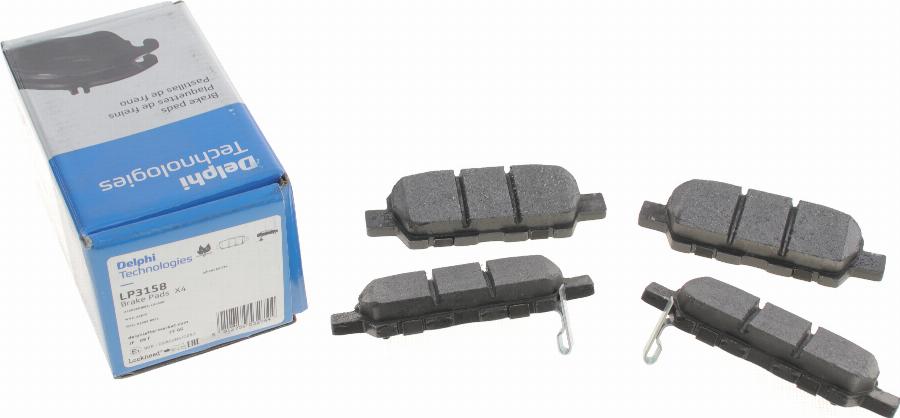 Delphi LP3158 - Brake Pad Set, disc brake autospares.lv