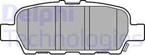 Delphi LP3158 - Brake Pad Set, disc brake autospares.lv