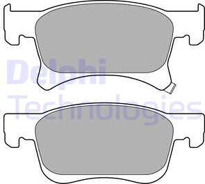 Delphi LP3164 - Brake Pad Set, disc brake autospares.lv