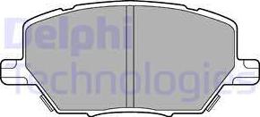Delphi LP3184 - Brake Pad Set, disc brake autospares.lv