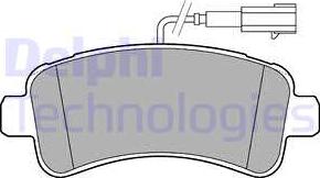 Delphi LP3185 - Brake Pad Set, disc brake autospares.lv