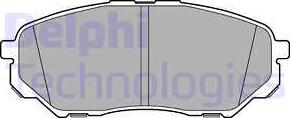 Delphi LP3186 - Brake Pad Set, disc brake autospares.lv