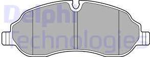 Delphi LP3136 - Brake Pad Set, disc brake autospares.lv