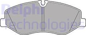 Delphi LP3138 - Brake Pad Set, disc brake autospares.lv