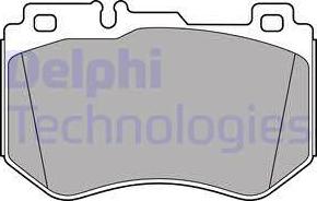 Delphi LP3137 - Brake Pad Set, disc brake autospares.lv