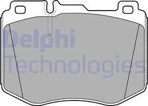 Delphi LP3172 - Brake Pad Set, disc brake autospares.lv