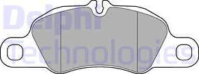 Delphi LP3177 - Brake Pad Set, disc brake autospares.lv