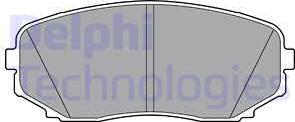 Delphi LP3399 - Brake Pad Set, disc brake autospares.lv