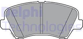 Delphi LP3361 - Brake Pad Set, disc brake autospares.lv