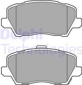 Delphi LP3363 - Brake Pad Set, disc brake autospares.lv