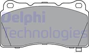 Delphi LP3362 - Brake Pad Set, disc brake autospares.lv