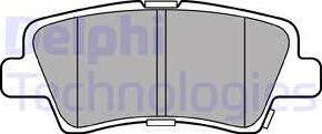 Delphi LP3309 - Brake Pad Set, disc brake autospares.lv