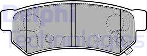 Delphi LP3305 - Brake Pad Set, disc brake autospares.lv