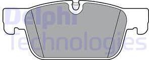 Delphi LP3300 - Brake Pad Set, disc brake autospares.lv