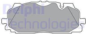 Delphi LP3302 - Brake Pad Set, disc brake autospares.lv