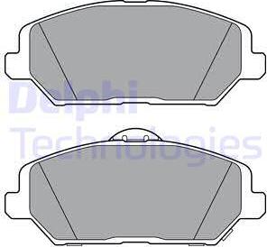 Delphi LP3385 - Brake Pad Set, disc brake autospares.lv