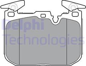 Delphi LP3383 - Brake Pad Set, disc brake autospares.lv