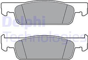 Delphi LP3387 - Brake Pad Set, disc brake autospares.lv