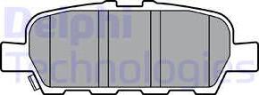 Delphi LP3375 - Brake Pad Set, disc brake autospares.lv
