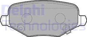 Delphi LP3296 - Brake Pad Set, disc brake autospares.lv