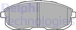 Delphi LP3245 - Brake Pad Set, disc brake autospares.lv