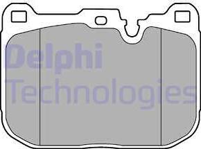 Delphi LP3248 - Brake Pad Set, disc brake autospares.lv